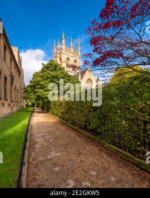 Merton College, Oxford; parte dell'Università di Oxford, Inghilterra. Foto Stock