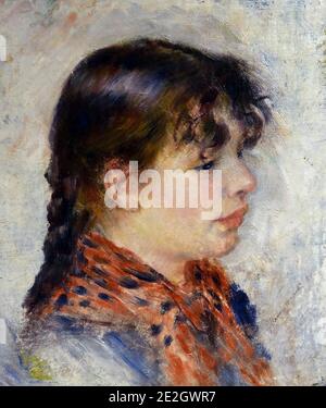 Capo di una ragazza napoletana 1881 Auguste Renoir 1841-1919 Francia, Foto Stock