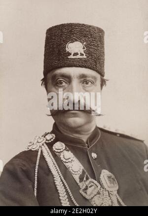 Shah di Persia Naser al-DIN Shah Qajar (1831 – 1896), anche Nassereddin Shah Qajar, era il re di Persia dal 5 settembre 1848 al 1 maggio 1896 quando lui Foto Stock