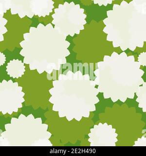 Fiori bianchi senza cuciture Illustrazione Vettoriale