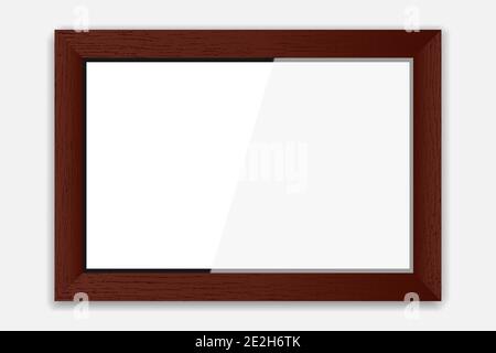 PhotoFrame in legno Illustrazione Vettoriale