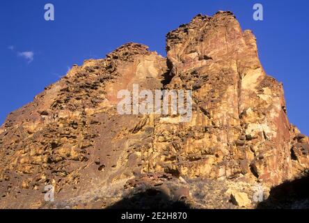 Riolite affioramento, Leslie Gulch Area di fondamentale interesse ambientale, Oregon Foto Stock