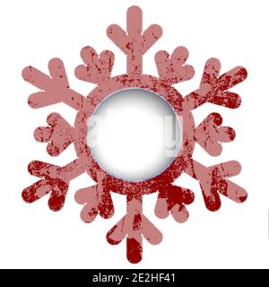 Red Scheda di Natale Illustrazione Vettoriale