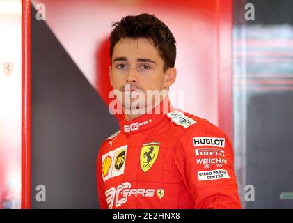 File foto datata 12-07-2019 della Ferrari di Charles Leclerc. Foto Stock