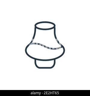 Icona vettoriale con contorno mano dipinto di hennè. Sottile linea nera hennè dipinto icona mano, vettore piatto semplice elemento illustrazione da modificabile india Concept i Illustrazione Vettoriale