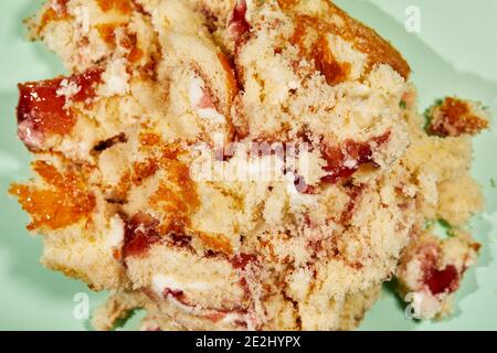 Torta di rotoli di gelatina schiacciata Foto Stock