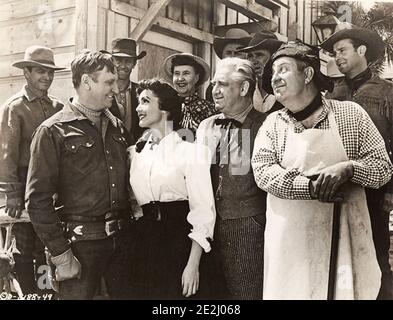 ULTIMO DEI PILOTI PONY 1953 Columbia Pictures film con Gene Autry a sinistra con Kathleen Chase Foto Stock