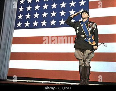 PATTON 1970 20th Century Fox film con George C. Scott Foto Stock