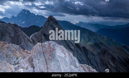 Tour du Queyras, Queyras, Alpi francesi, Francia Foto Stock