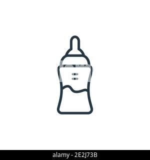 Icona vettore contorno alimentatore. Icona alimentatore nero sottile, vettore piatto semplice elemento illustrazione da bambino modificabile e concetto bambino isolato colpo on Illustrazione Vettoriale
