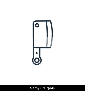 Icona vettore contorno del dispositivo di lievito. Icona di taglio nero a linea sottile, vettore piatto illustrazione di elementi semplici dal concetto di cucina modificabile tratto isolato su wh Illustrazione Vettoriale