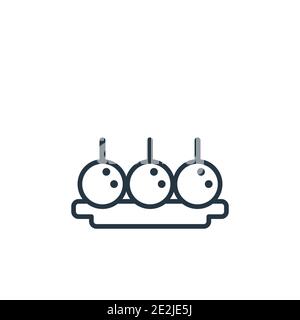 Icona vettoriale del piatto e del dentifricio. Piatto nero sottile linea e icona dentifricio, vettore piatto semplice elemento illustrazione dal concetto di cibo modificabile è Illustrazione Vettoriale