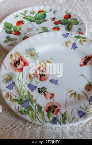 Ancora vita di inglese fine Bone cina Foto Stock