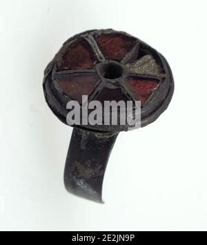 Anello per dita, Frankish, 500-550. Foto Stock