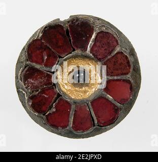 Disco Brooch, Frankish, ca. 550-650. Foto Stock