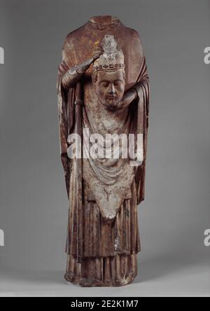 Saint Firmin Holding sua testa, francese, ca. 1225-75. Foto Stock