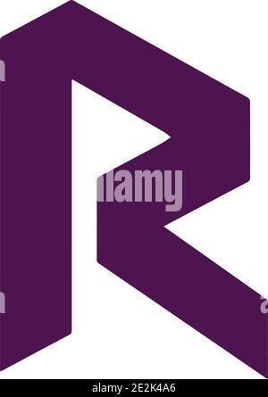 Illustrazione vettoriale dell'icona della criptovaluta (altcoin) / Revain[R] Illustrazione Vettoriale