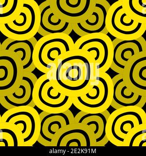 Sfondo - Nero e giallo Illustrazione Vettoriale