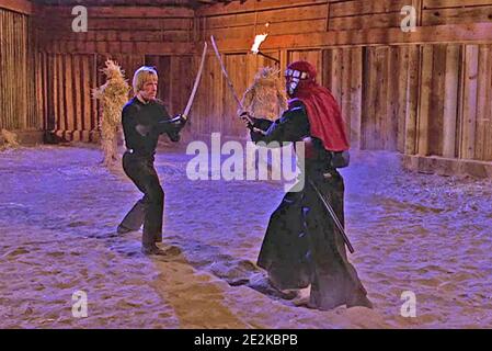 THE OCTAGON 1980 American Cinema liberando film con Chuck Norris a sinistra Foto Stock