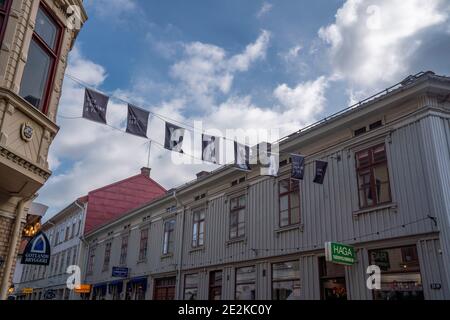 Goteborg, Svezia - Settembre 2020: Haga zona residenziale a Goteborg, popolare da turisti e un luogo da visitare durante il viaggio in Svezia. Famoso Foto Stock