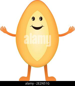 Buon mango sorridente. Illustrazione Vettoriale