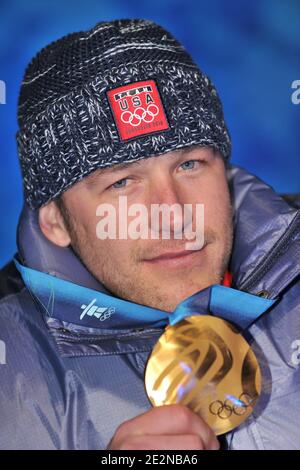 Il 2010 febbraio 2010, il Bode Miller degli Stati Uniti riceve la medaglia d'oro durante la cerimonia di medaglia allo stadio BC Place per il Vancouver 21 XXI Olympic Winter Games Creekside Park a Whistler, Canada. Foto di Gouhier-Hahn-Nebinger/ABACAPRESS.COM Foto Stock