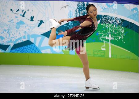 Miki Ando del Giappone compete nella Pattinaggio di figura del programma corto delle Signore durante le Olimpiadi invernali di Vancouver 2010 al Colosseo pacifico il 23 febbraio 2010 a Vancouver, Canada.Photo da Gouhier-Hahn-Nebinger/ABACAPRESS.COM Foto Stock