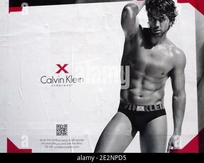 Il tennista spagnolo Fernando Verdasco e l'attore statunitense Kellan Lutz sono stati visti in una campagna pubblicitaria per gli underwears Calvin Klein a New York, NY il 4 marzo 2010. Foto di Charles Guerin/ABACAPRESS.COM (nella foto : Fernando Verdasco) Foto Stock