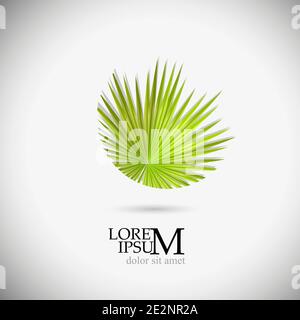 Oggetto Palm Tree. Illustrazione vettoriale . Logo Palm. Illustrazione Vettoriale