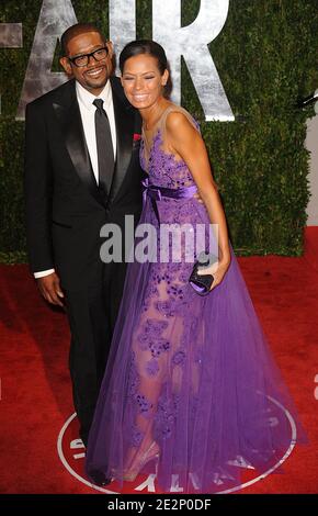 Forest Whitaker e Keisha Whitaker in arrivo al Vanity Fair Oscar Party 2010, tenutosi presso la Sunset Tower di Los Angeles, CA, USA il 07 marzo 2010. Foto di Mehdi Taamallah/ABACAPRESS.COM (nella foto: Keisha Whitaker, Forest Whitaker) Foto Stock