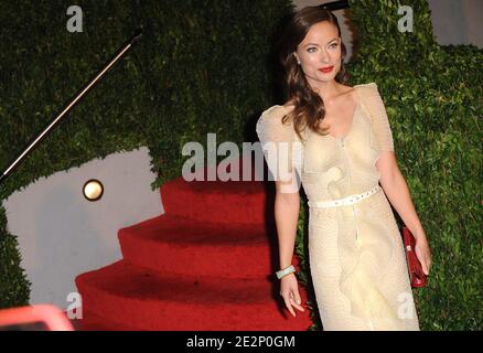 Olivia Wilde arriva al Vanity Fair Oscar Party 2010, che si è tenuto alla Sunset Tower di Los Angeles, CA, USA il 07 marzo 2010. Foto di Mehdi Taamallah/ABACAPRESS.COM (nella foto: Olivia Wilde) Foto Stock