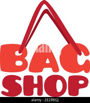 Logo vettoriale di borse da donna e shopping Illustrazione Vettoriale