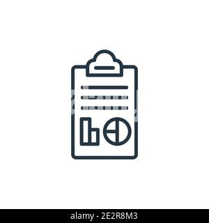 Icona vettoriale per analisi grafico a barre. Barre nere sottili icona di analisi del grafico, vettore piatto semplice elemento illustrazione da editabile analisi con Illustrazione Vettoriale