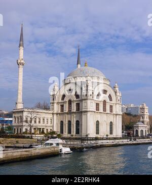 Moschea Dolmabahce, Istanbul, Turchia. Foto Stock