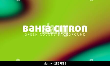 Astratto bahia e colori verde citronato sfondo sfocato. Pattern grafico vettoriale uniforme con gradiente Illustrazione Vettoriale