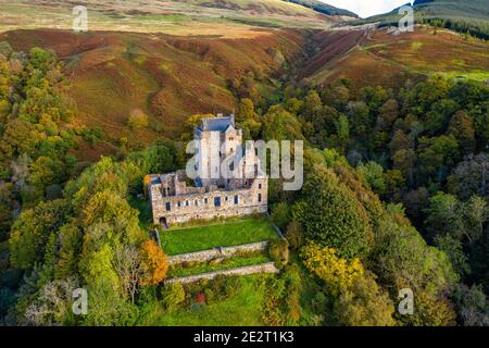 Castle Campbell, Dollar Glen, Clackmannanshire, Scozia, Regno Unito Foto Stock