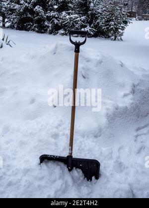 Costruisci l'inferno della neve in inverno Foto Stock