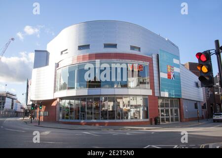 Il cinema Vue al Kennet Shopping Centre di Newbury, Berkshire, Regno Unito, è stato adottato il 19 novembre 2020 Foto Stock