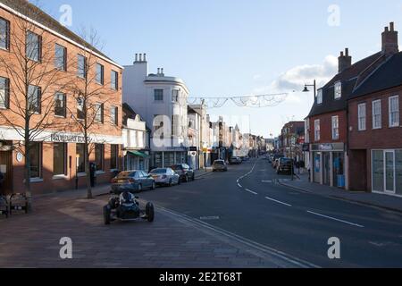 Edifici sulla Broadway a Newbury nel Regno Unito, presi il 19 novembre 2020 Foto Stock