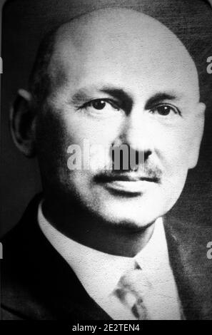 Ritratto di Robert Hutchings Goddard (1882-1945). Fisico americano, Enginner, inventore e scienziato di razzo Foto Stock