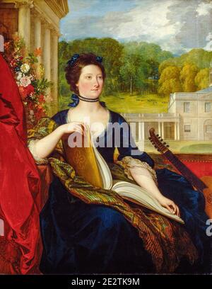 Maria Hamilton Beckford (Sig.ra William Beckford), ritratto di Benjamin West, 1799 Foto Stock