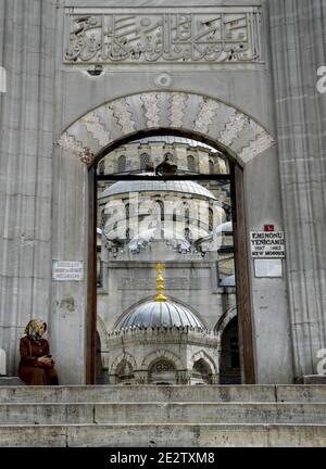 Nuova moschea di Istanbul - moschea imperiale ottomana Foto Stock