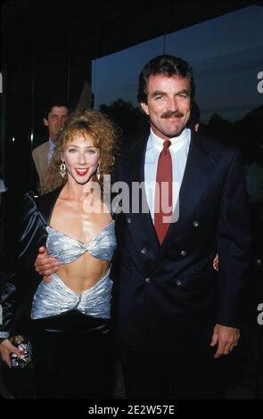 Tom Selleck e la moglie Jillie Mack 1987 Credit: Ralph Dominguez/MediaPunch Foto Stock