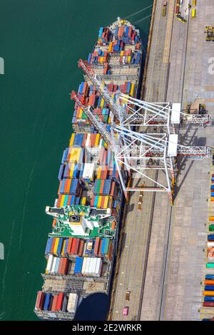 Southampton Docks è il secondo più grande terminal di container del Regno Unito Foto Stock