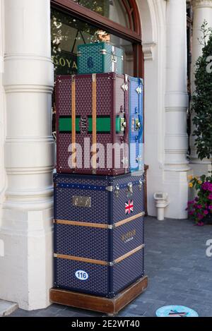 Viaggi Trunks , Mayfair, Londra Foto Stock