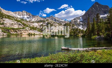 Treasure Lake, John Muir Wilderness, Sierra Nevada Mountains, California USA Foto Stock