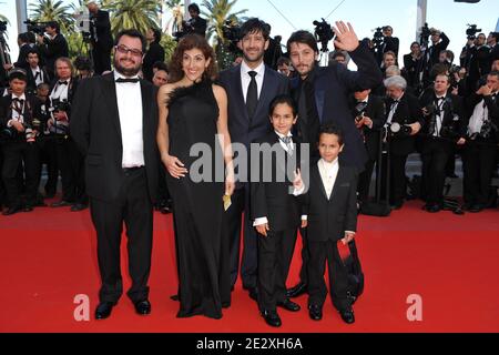 Membri del cast degli attori 'Abell' Jose Maria Yazpik, Karina Gidi , Christopher Ruiz-Esparza, Gerardo Ruiz-Esparza e il regista Diego Luna che arrivano alla prima di 'Wall Street: Money Never Sleeps' presentati fuori concorso durante il 63° Festival di Cannes, Francia meridionale, il 14 maggio 2010. Foto di Hahn-Nebinger-Orban/ABACAPRESS.COM Foto Stock