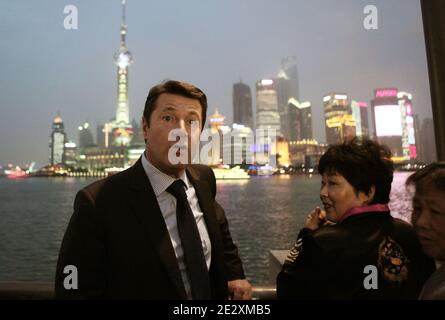 Il ministro francese Christian Estrosi è stato ritratto a Shanghai, in Cina, il 15 maggio 2010. Foto di Stephane Lemouton/ABACAPRESS.COM Foto Stock