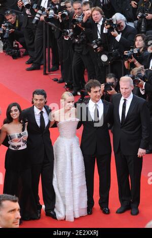 L-R : attrice Liraz Charhi, attore Khaled Nabawy, attrice Naomi Watts, regista Doug Liman arriva per la proiezione del film di Doug Liman 'Fair Game' durante il 63° Festival del Cinema di Cannes a Cannes, nel sud della Francia, il 20 maggio 2010. Foto di Ammar Abd Rabbo/ABACAPRESS.COM Foto Stock