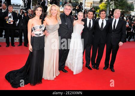 Doug Liman, Naomi Watts, Liraz Charhi, Khaled Nabawy e Valerie Plane Wilson in arrivo per la proiezione del 'Fair Game' presentato in concorso durante il 63° Festival del Cinema di Cannes, in Francia, il 20 maggio 2010. Foto di Nicolas Genin/ABACAPRESS.COM Foto Stock